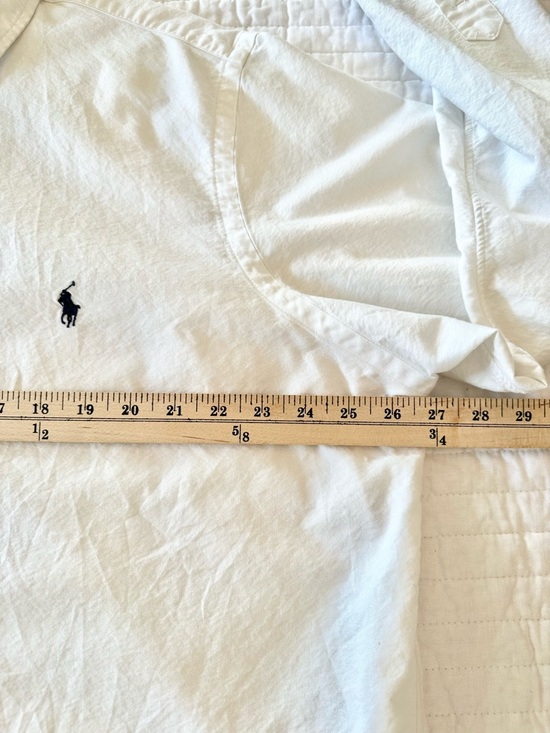 Ralph Lauren White Oxford Button Down Shirt Classic Fit Cotton Minimalist XXL - Picture 4 of 6